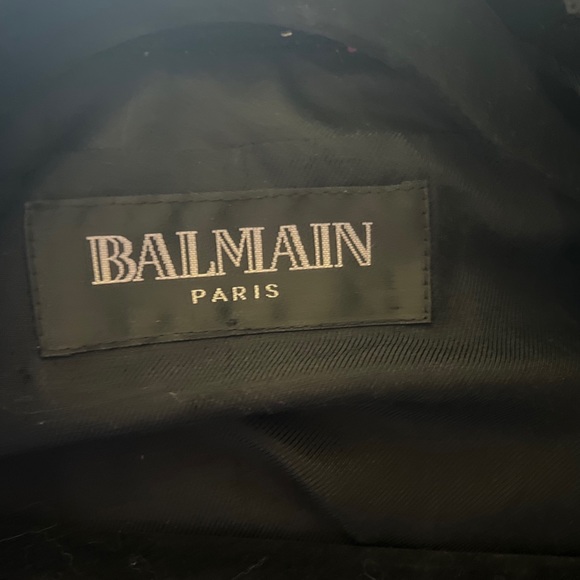 Stunning BALMAIN Sequin Motorcycle jacket Sold Out!! Size 36 like new condition - Picture 6 of 10